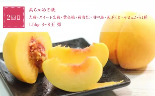 【定期便4回】 桃だらけ便 FSY-2729