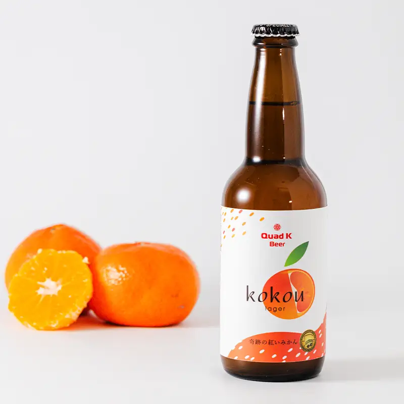 ビール クラフトビール みかん 330ml  ビール Quad K Beer 小原紅早生みかん 6本 冷蔵配送 ビール