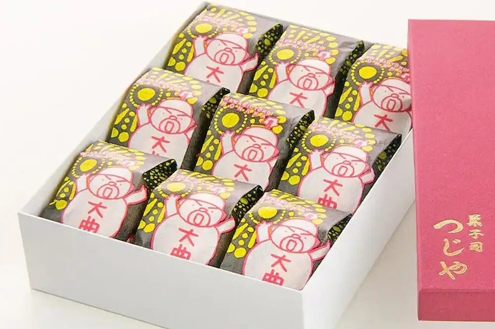 和菓子 大曲花火男最中 9個入り【菓子司つじや】もなか 秋田県 大仙市