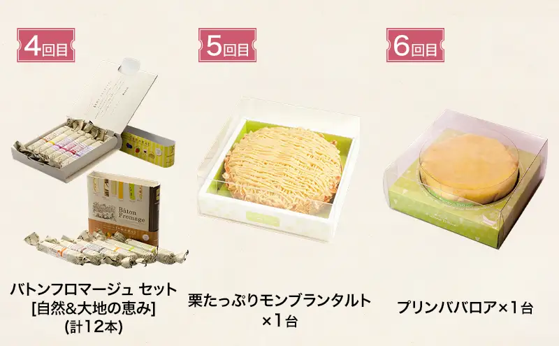 ◆6ヵ月定期便◆菓子工房フラノデリス おすすめ商品堪能コースB( お菓子 スイーツ デザート お祝い おやつ 贈り物 ギフト 甘い 手作り 北海道 道産 富良野 ふらの )