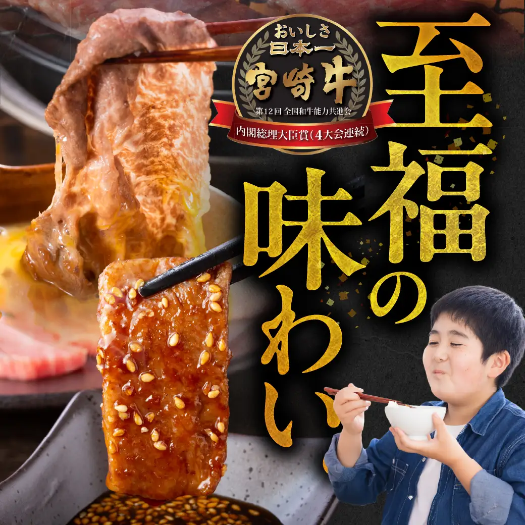 畜産農家応援! 宮崎牛焼肉2種セット500g×2パック≪みやこんじょ快速便≫_19-N2-002-1000-R
