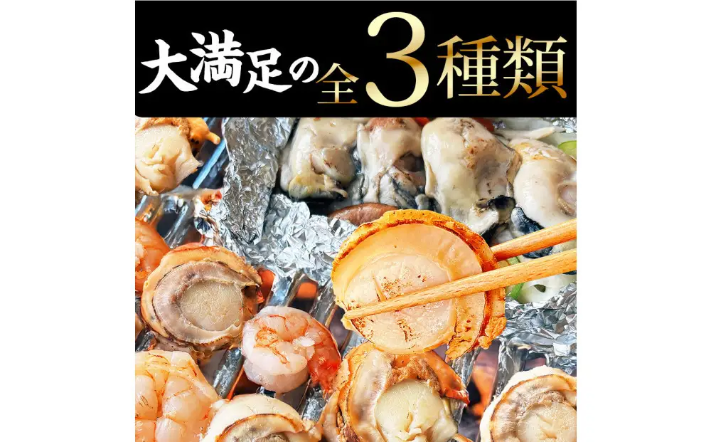 シーフードミックス 大粒 むき身 3種40品 帆立 むきエビ 牡蠣 海鮮 バーベキュー セット BBQセット 海鮮セット 殻なし