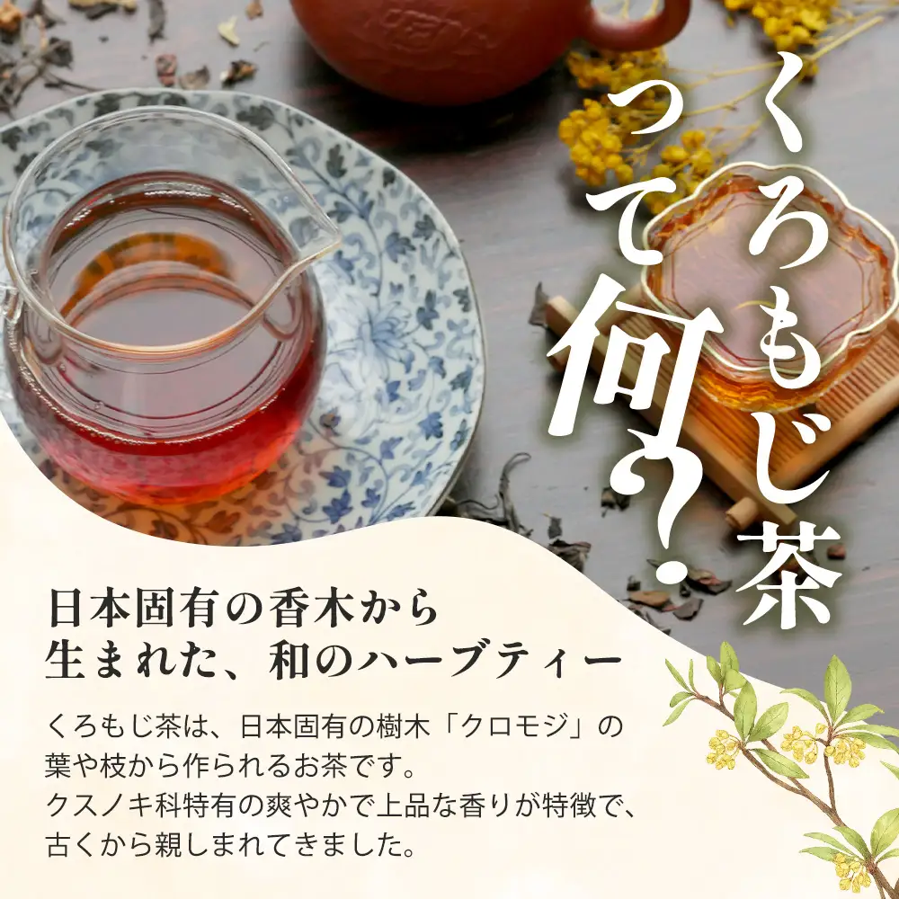 【数量限定】くろもじ茶（葉のみ）10包×3袋［2026年6月中旬以降順次発送］ティーバッグ 常温｜クロモジ茶 ハーブティー ノンカフェイン パック 爽やか リラックス 諸麥商店 宮崎県 諸塚村 MM-02