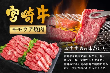 宮崎牛 赤身 モモウデ 焼肉 セット 計800g （約400g×2P）冷凍｜国産 牛肉 お肉 モモ ウデ 焼き肉 BBQ ブランド牛 高級 株式会社エムファーム 宮崎県 諸塚村 MF-04