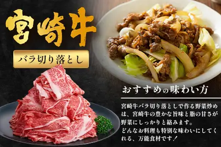 宮崎牛 バラ切り落とし 計1.2㎏（約200g×6P）冷凍｜国産 牛肉 お肉 バラ肉 切り落とし スライス ブランド牛 高級 株式会社エムファーム 宮崎県 諸塚村 MF-05