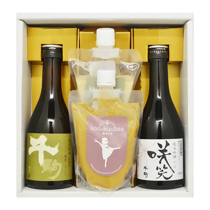 酒蔵が作る腸活調味料2本と日本酒2本セット 酒 お酒 日本酒 純米吟醸 酒粕 味噌ドレッシング 調味料 福島県 白河市  F25R-128