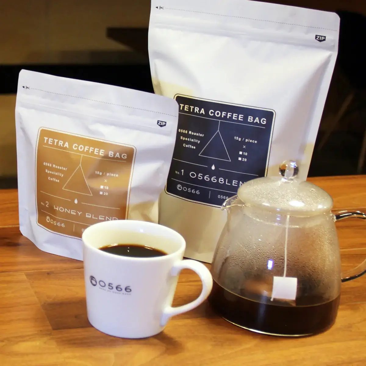 テトラコーヒーバッグ　業務用バッグ ハイブリッドコーヒー・和酒10個（3270）