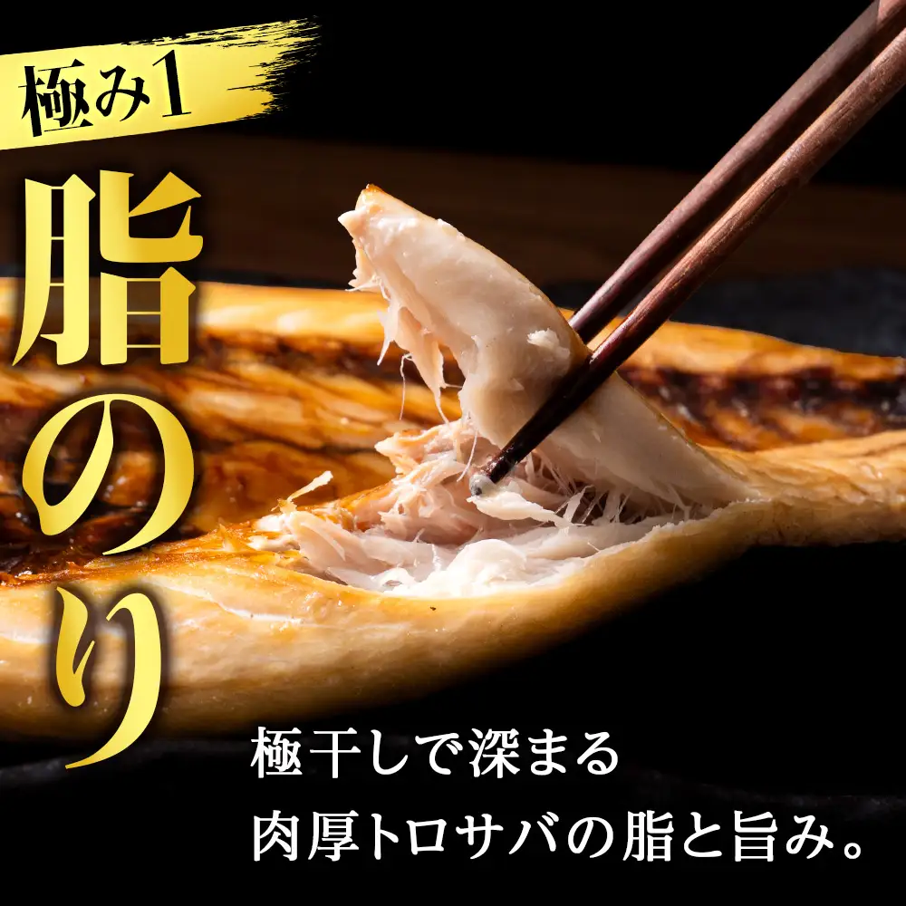 究極の干物専門店が作る至高の極干 特大とろさば 1枚