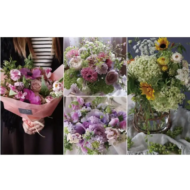 季節の花束(生花)の定期便・Sサイズ(6か月)〈 花 定期便 生花 お花 記念日 誕生日 お祝い ギフト プレゼント インテリア 自宅用 全国発送 送料無料 冷蔵 そのまま飾れる 花器なし おすすめ かわいい ※お届け日指定不可 〉