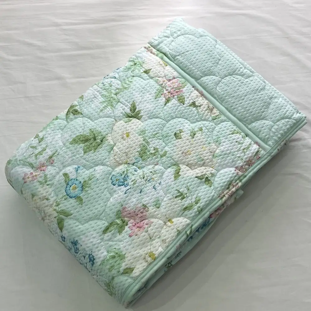【訳あり 数量限定】さらさら爽やかリップル 肌布団 1枚 【シングル】140×190cm グリーン SH-3731S
