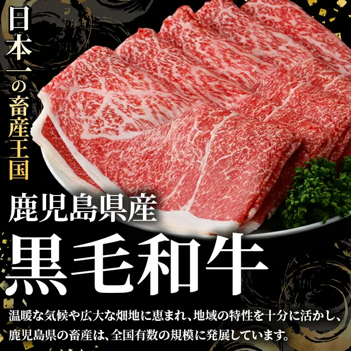 鹿児島県産！黒毛和牛モモスライス(計1.2kg・約600g×2パック) 国産 九州産 牛肉 和牛スライス 国産牛スライス しゃぶしゃぶ 薄切り うす切り 赤身肉 ヘルシー志向 コンシェルジュ すき焼き 赤身 【スターゼン】akn042-66
