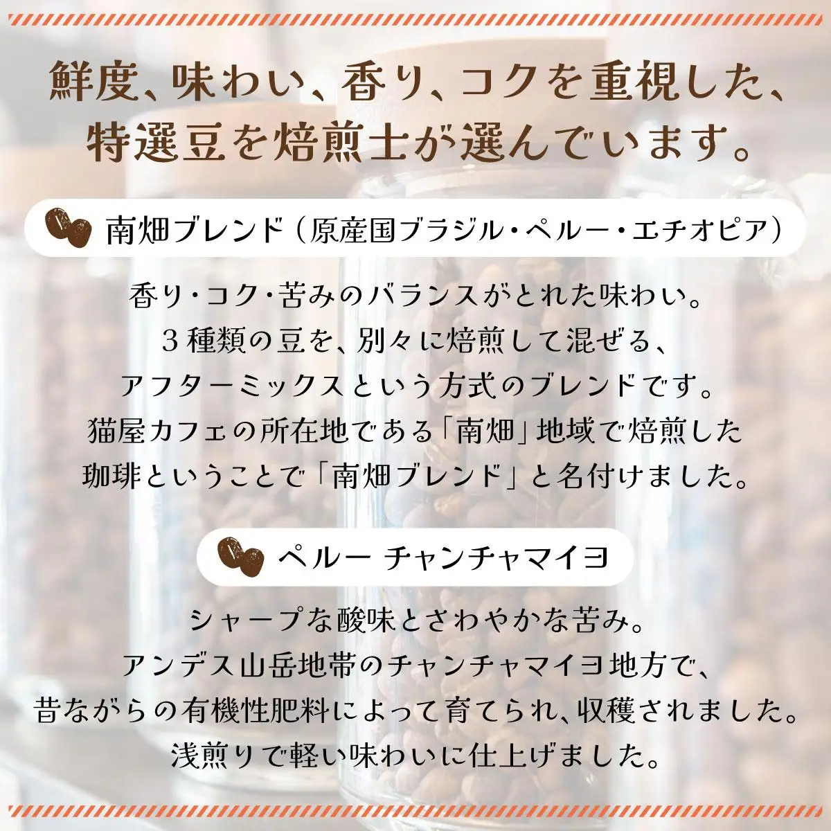 申込後に自家焙煎！コーヒー ギフトセット 【豆】 計500g ブレンド＆ペルー チャンチャマイヨ