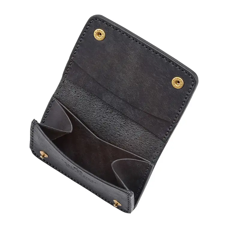 豊岡財布 haaki Leather コインパース HLW304 / ネロ / コインケース 小銭入れ カード入れ 手のひらサイズ 財布 サイフ ブランド 牛皮革 プエブロレザー 革 メンズ レディース ハンドメイド 手作り 木和田正昭商店
