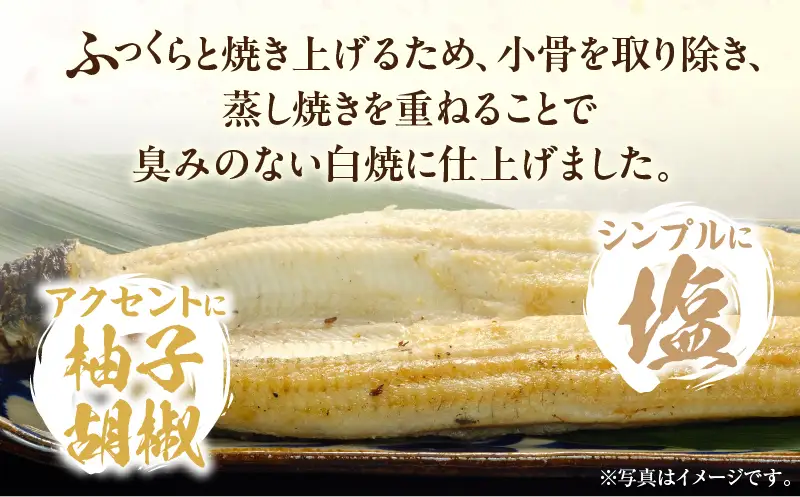 【3回定期便】うなぎ白焼(超特大サイズ)2尾