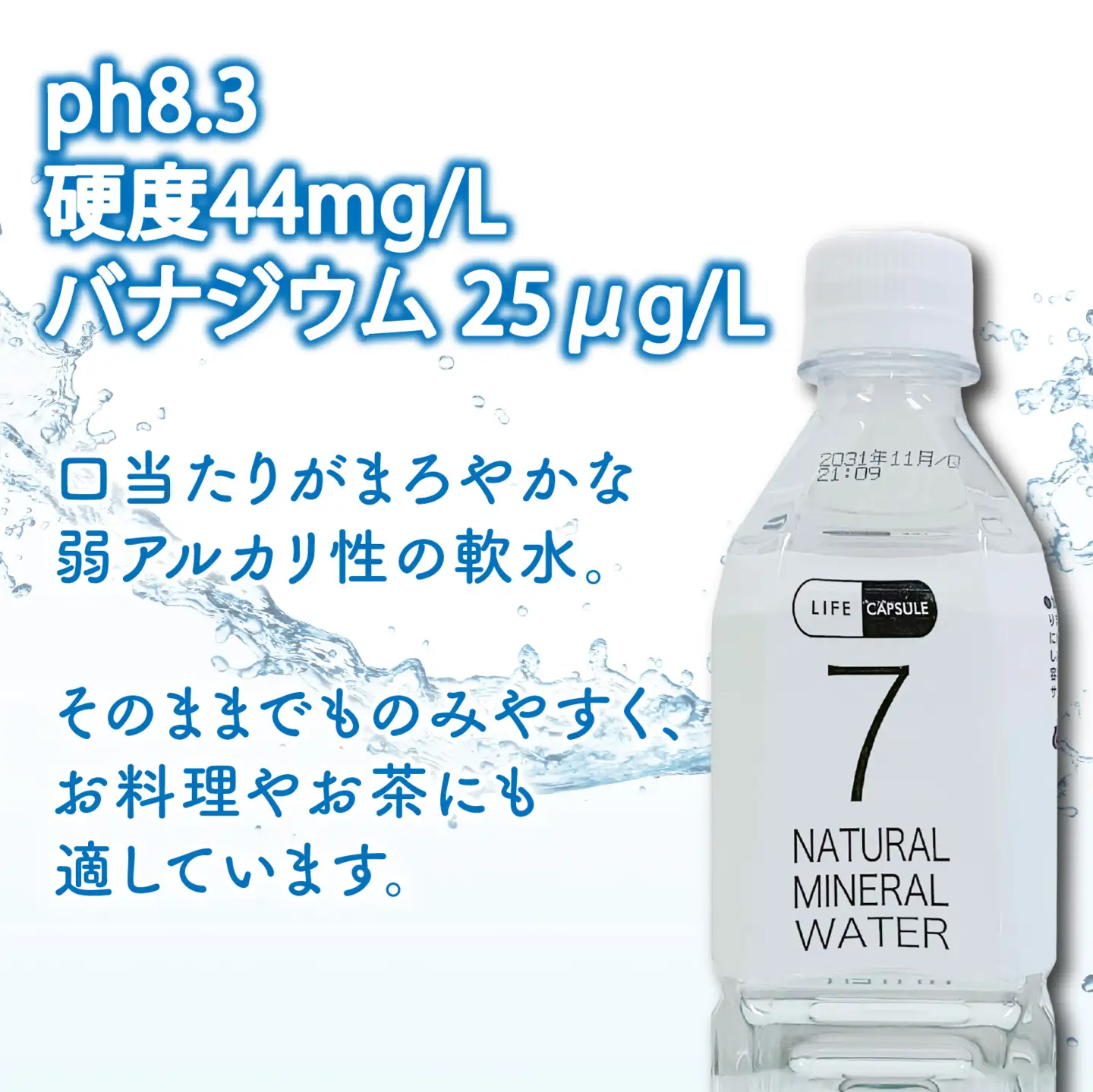 7年保存水 500ml 24本 1ケース LIFE CAPSULE 保存水