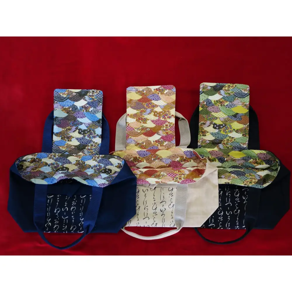 伊達な手提げ袋　よこ型（宮城）黒