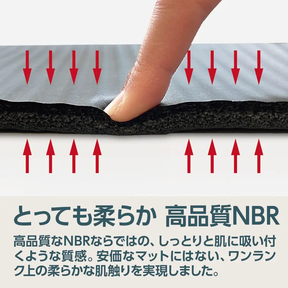ストレッチマット 厚手 15mm  【ブラック/グレー】 ヨガマット ストレッチ 極厚 クッション マット まっと リハビリ リラックス 効果 筋肉 運動 健康 ストレス解消 ヨガ 体操 エクササイズ ピラティス 筋トレ 自宅 在宅 NBR 持ち運び 防音 mat カーボーイ 東金 千葉県