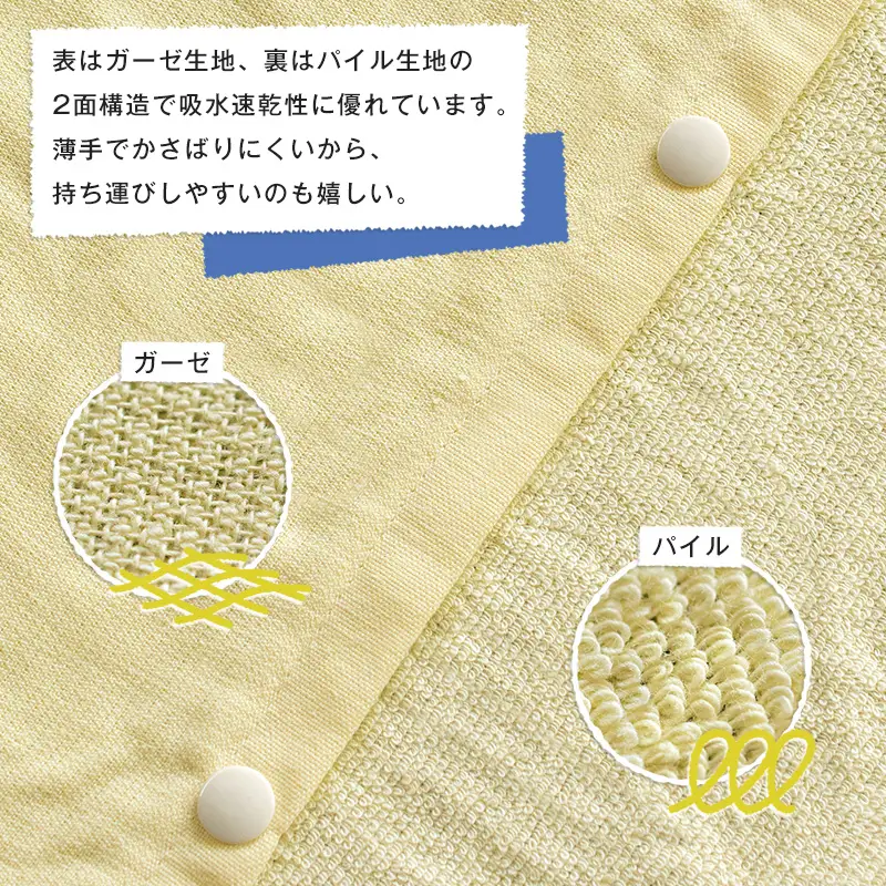 スピードライ キッズラップタオル ブルー