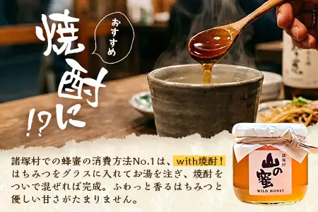はちみつ 山の蜜 200g×1本 冷蔵｜国産 蜂蜜 百花蜜 ニホンミツバチ 希少 自然養蜂 瓶 もろっこはうす 宮崎県 諸塚村 MO-01