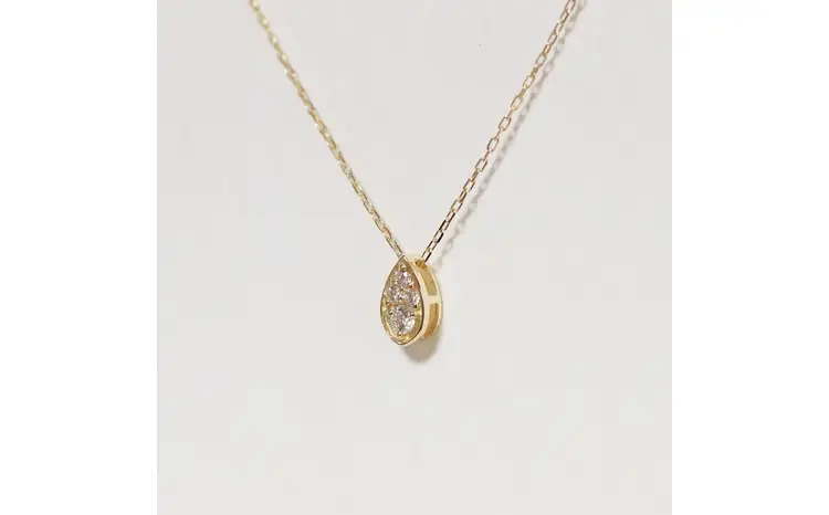 K10 0.06ct しずくダイヤモンドペンダント 山梨県 甲斐市 BQ-230