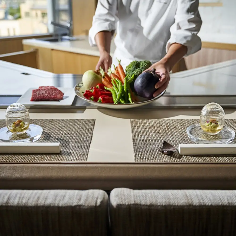 【大丸京都店おすすめ】ウェスティン都ホテル京都 Dominique Bouchet Kyoto Le Teppanyaki ペアディナーチケット｜東山 人気ホテル チケット