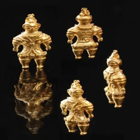 【Do_goods】純金製! 指先に乗る米粒サイズの「遮光器土偶」 659-979【配送不可地域：離島・沖縄県】【1565331】
