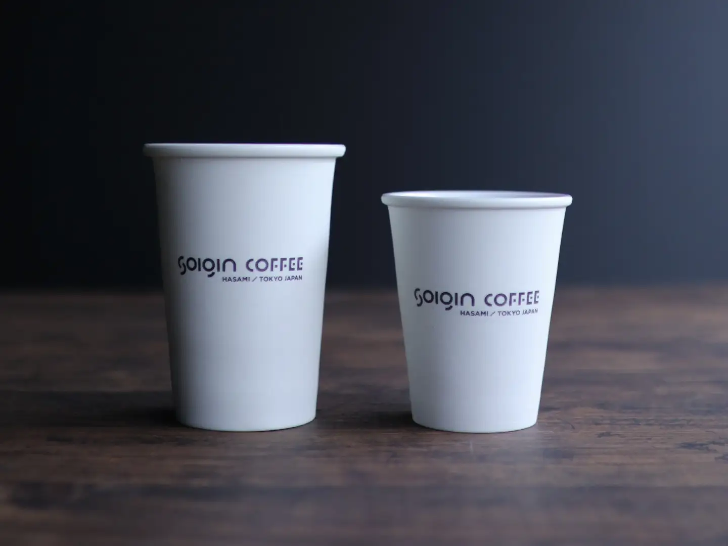 【波佐見焼】SOIGIN COFFEE　ロゴ入りペーパーカップタンブラー　Sサイズ