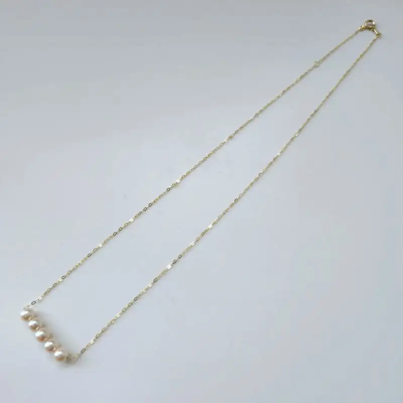 真珠 ネックレス K10 パール 5.5ミリ ～ 5.9ミリ アクセサリー ゴールド ジュエリー 三重県 伊勢志摩 冠婚葬祭 慶事 結婚式 誕生日 記念日 お祝い 贈り物 ギフト プレゼント 普段使い / 天使のブランコ・パール５、アコヤパールネックレス