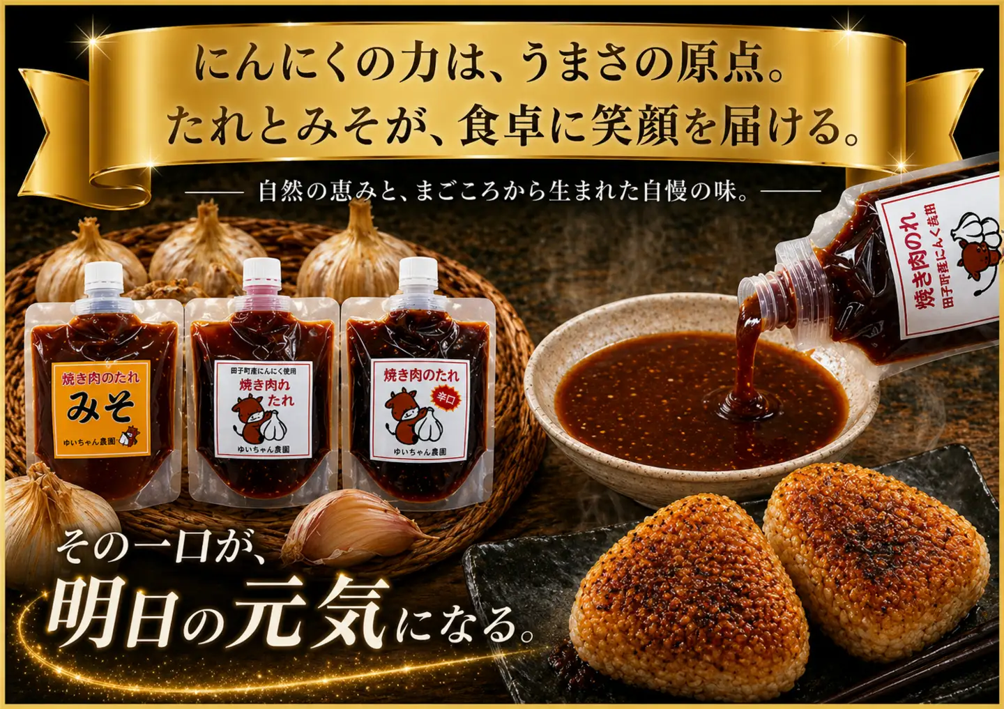 ゆいちゃん農園【焼き肉のタレ3点セット】