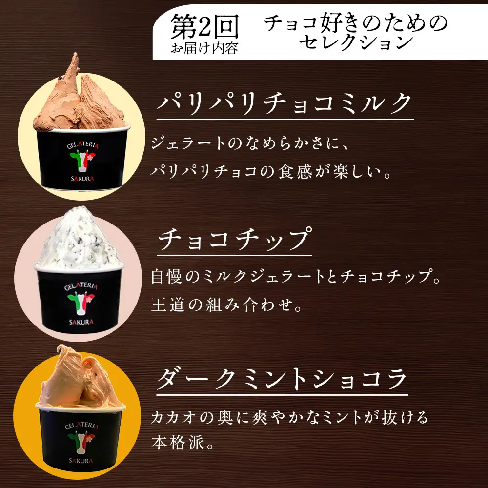 【頒布会4ヵ月】幸せな牛のミルクからできたジェラート パティシエおすすめ6個セット（１） ＜㈱SAKURA STYLE＞