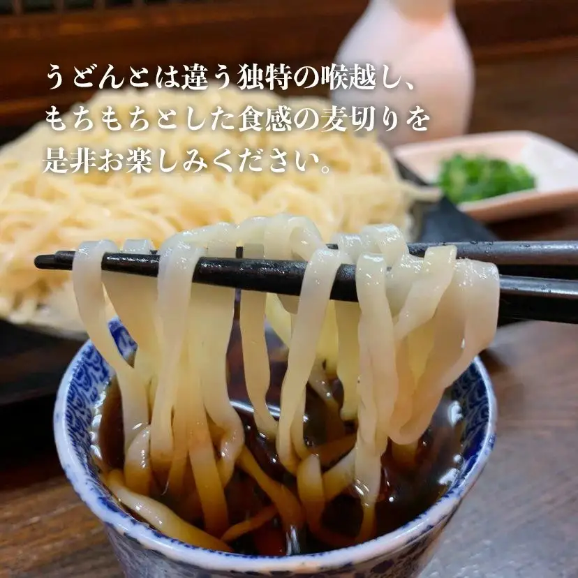【晴天の風】 鶴岡麦切り 【生麦切り8食入り】ストレートつゆ付き　山形県鶴岡市　株式会社DFS　| 麦切り 麺 めん 麺類 名物 ご当地ラーメン ご当地グルメ 食品 お取り寄せグルメ 美味しい 人気 おすすめ 返礼品