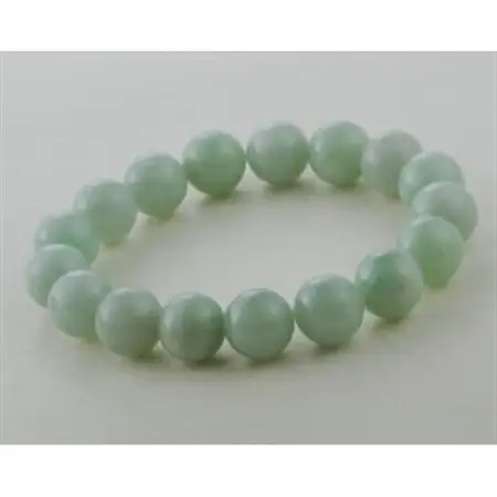 12ミリ珠・本翡翠ブレスレット　M【配送不可地域：沖縄県】【1214997】
