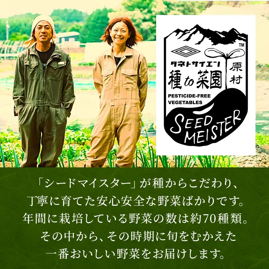 【栽培期間中農薬不使用・無化学肥料・無家畜性肥料で育てた】 季節の 変わり野菜セット ( Mサイズ )【2026年7月下旬～発送】