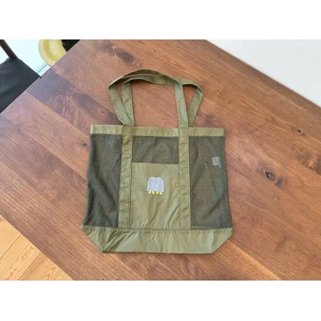 インクルーシブ保育活動支援！バッグ どろんこキッズ メッシュトートバッグ 雑貨 小物 ブラック