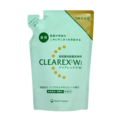 クリアレックスＷi 詰替用380mL８個セット 全身洗浄料 ボディソープ 薬用 低刺激性 殺菌洗浄料 弱酸性 無香料 殺菌 消毒 体臭 汗臭 にきび 第一三共ヘルスケア 東京都 墨田区