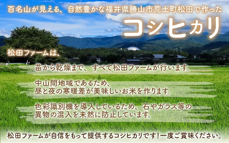令和8年産 梅花藻が群生する清流で育てたコシヒカリ（玄米 10㎏）6か月定期便 計60kg ※2026年9月下旬以降順次発送予定[F-040006]