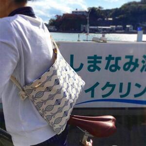 しまなみサコッシュ（ホックボタン開閉）[尾道 帆布鞄 彩工房]