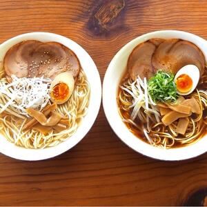 乾麺の＜尾道ラーメン＞６人前と＜尾道・塩らーめん＞６人前の詰合せ