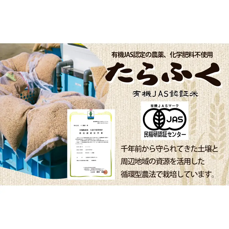 【定期便6回】令和7年産 有機JAS認定 白米 2kg × 6　有機米 米 お米 ご飯 ごはん 精米 津市 三重県 