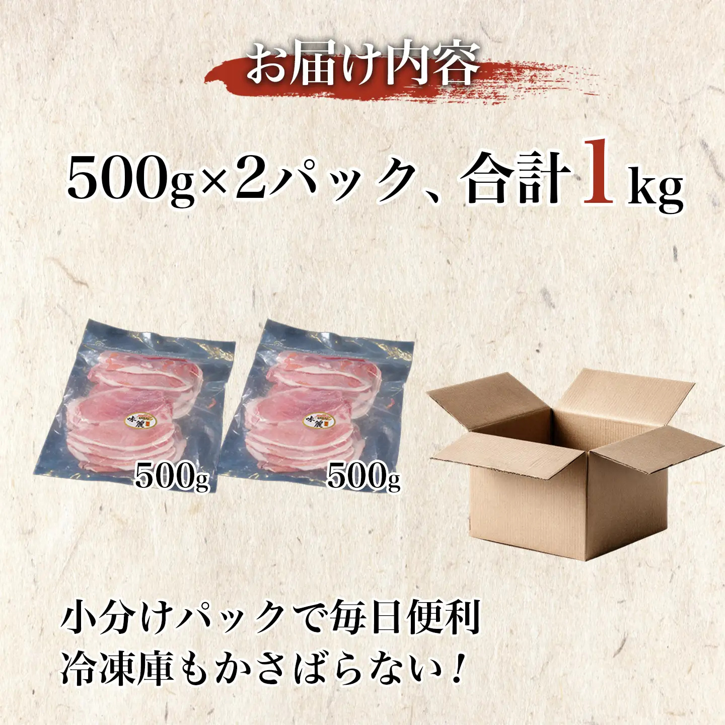 3ヶ月定期便 豚肉 もも スライス 1kg 豚肉