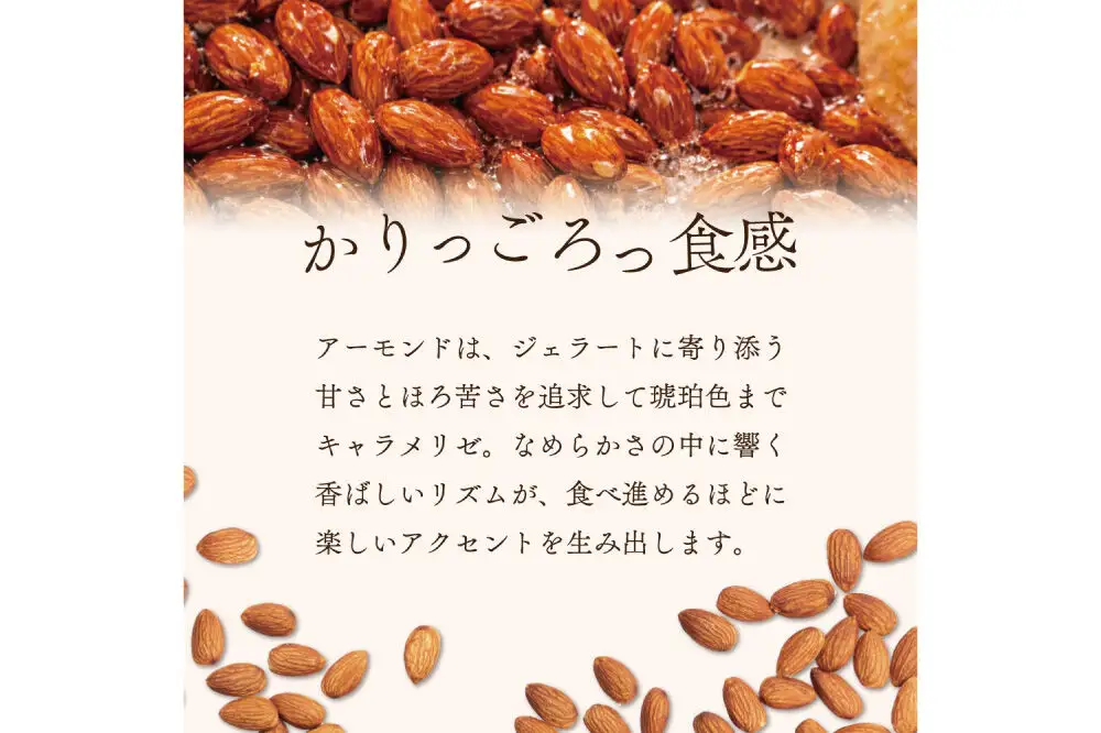 ジェラート ジェラテリア TiG（ティグ）イタリアンジェラート 琥珀のアーモンドプラリネ 2000ml (2L) 大容量 無着色 無香料 秋田 美郷町