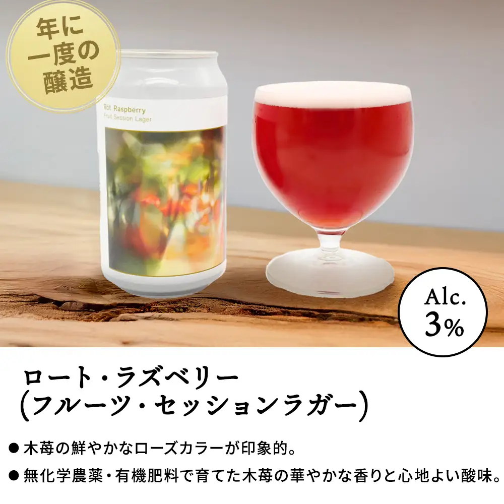 【白老町のクラフトビール】「ロート・ラズベリー」（計6本）《The Old Grey Brewery》
