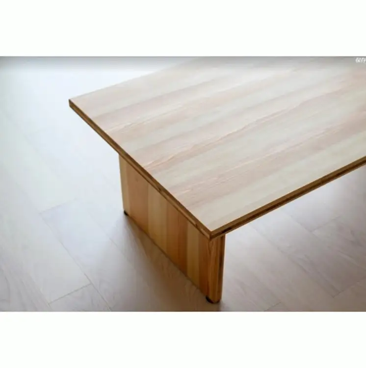 木製ローテーブル 『やさしいボーダーテーブル』（カラー：クリア） │紀州杉 国産家具 ハンドメイド WoodPark 和歌山県美浜町