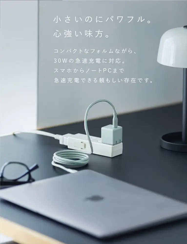 CIO 充電器 小型 急速充電 コンセント タイプC iPhone iPad Android Mate Charger002 エアリーパープル [2696]