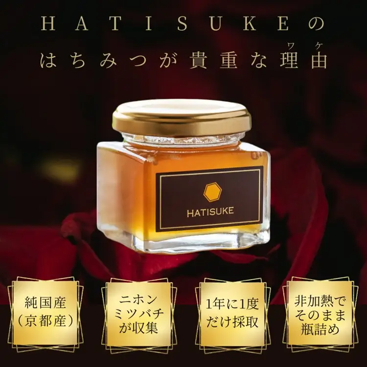 ニホンミツバチの生はちみつ 130g 蜂蜜 非加熱 国産 純粋 ギフト 無