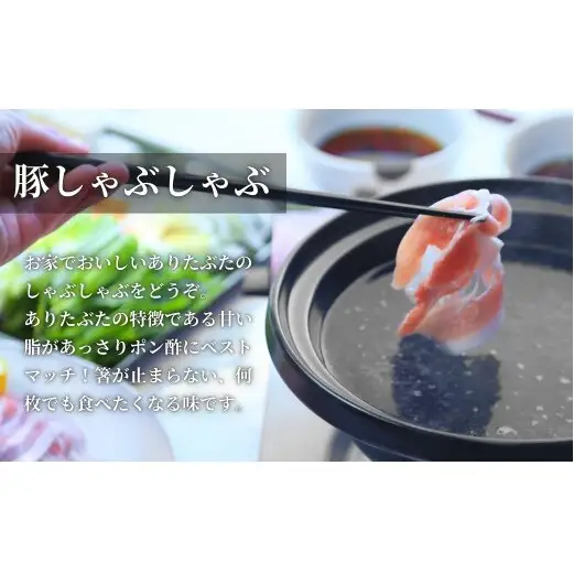 【計1kg！真空個包装で便利】ありたぶた ロース 薄切り しゃぶしゃぶ用 200g×5パック 1kg【有田まちづくり公社】豚 ぶた 豚肉 ロース肉 スライス 小分け 真空 パック 佐賀県産 有田町産 ブランド豚 N12-18