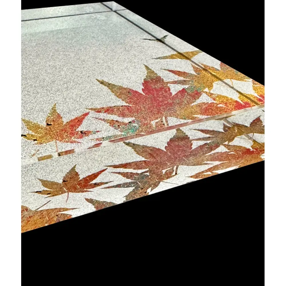 すし下駄 紅葉 梨地ホワイト ［NF292］