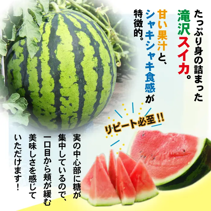 【 先行予約 2026年 8月 発送】 チャグチャグスイカ 2L 7kg 以上 1玉 【駿河農園ベジスル】 滝沢スイカ すいか スイカ 西瓜 1玉 １玉 ２L 大玉 夏 風物詩 定番 旬 フルーツ 果物 くだもの 人気 美味しい 甘い おすすめ オススメ 産地直送 国産 岩手県産 オススメ おすすめ