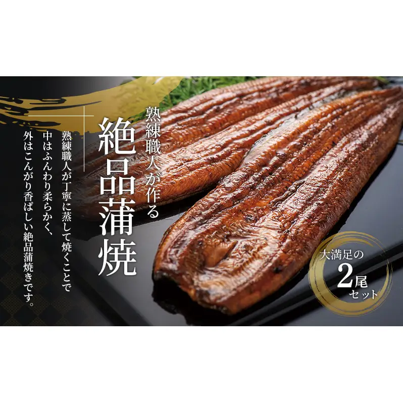 父の日ギフト 浜名湖産うなぎ 蒲焼 2尾 (100g以上×2本)山椒たれ付き 国産 うなぎセット 国産うなぎ 浜名湖うなぎ 海老仙 静岡 浜松市
