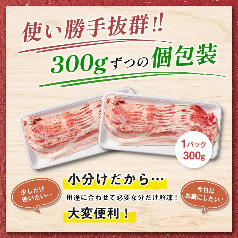 宮崎県産豚バラスライス(計1.8kg)  肉 豚 豚肉 スライス 国産 小分け おすすめ 人気
